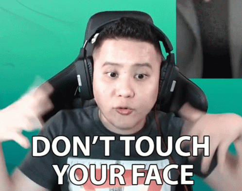Dont Touch Your Face Green Dumpling GIF - Dont Touch Your Face Green Dumpling Safe GIFs