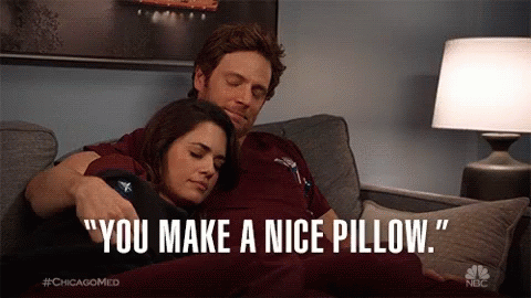 You Make A Nice Pillow Cuddle GIF - You Make A Nice Pillow Cuddle Hug GIFs