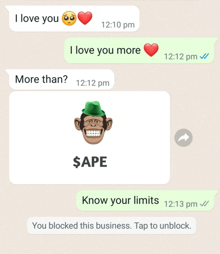 a screenshot of a text message between a man and a woman