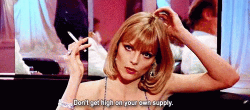 Michelle Pfeiffer Scarface GIF - Michelle Pfeiffer Scarface Dont Get High On Your Own Supply GIFs