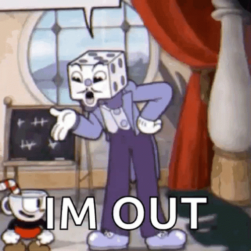 Leaving Im Out GIF - Leaving Im Out Cuphead GIFs