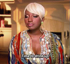 Real Housewives Nene Leakes GIF - Real Housewives Nene Leakes Time To Drink Up GIFs