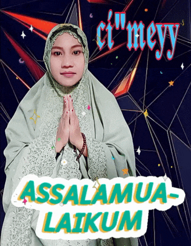 a girl in a hijab says assalamua laikum