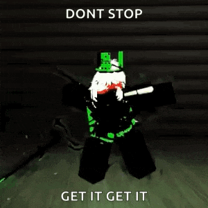 a person is standing in a dark room with a green shield on their back and a sword in their hand .