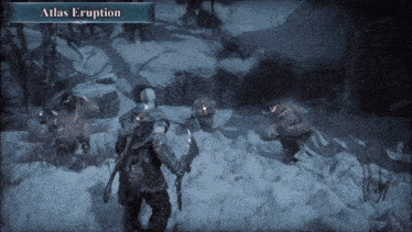 a video game called atlas eruption is shown