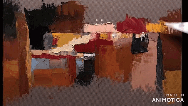 a painting is being made in an animated app