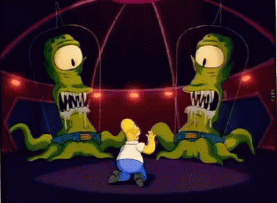 Kang And Kodus GIF - The Simpsons Homer Simpson Alien GIFs