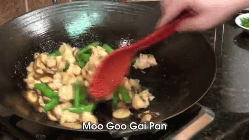 Wok Cooking Recipe For Moo Goo Gai Pan GIF - Moo Goo Gai GIFs