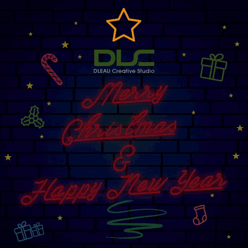 a neon sign that says " merry christmas & happy new year "
