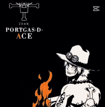 a drawing of a man with the word ace on his back