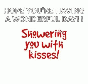 Love Showering You With Kisses GIF - Love Showering You With Kisses Have A Wonderful Day GIFs