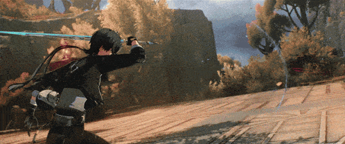 a video game character with a sword in his hand