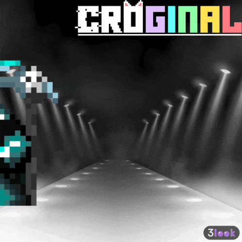 an advertisement for croginal is shown with a pixelated image