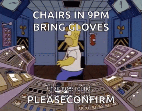 The Simpsons Work GIF - The Simpsons Work Chair Goes Round GIFs