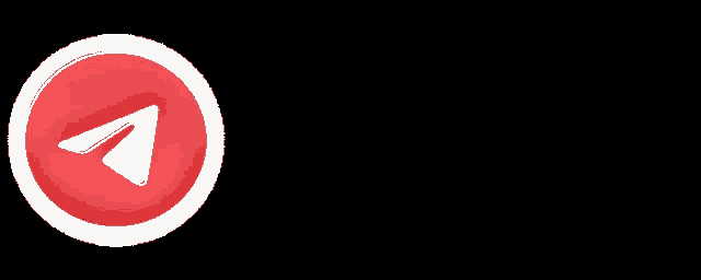 a red circle with a white triangle in the center
