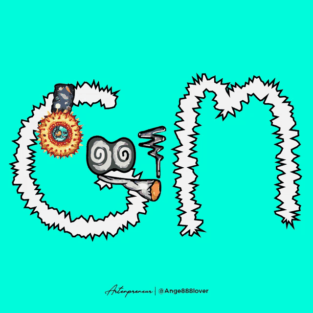 a drawing of a worm with the letter g in the middle