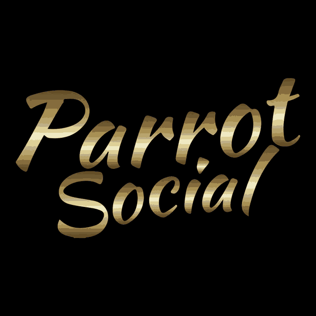 a gold and blue ticket that says parrot pass