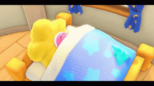 Kirby Kirby And The Forgotten Land GIF - Kirby Kirby And The Forgotten Land Sleep Kirby GIFs