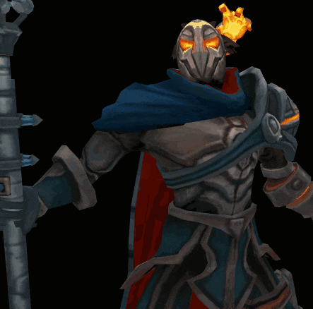a computer generated image of a skeleton with a glowing face