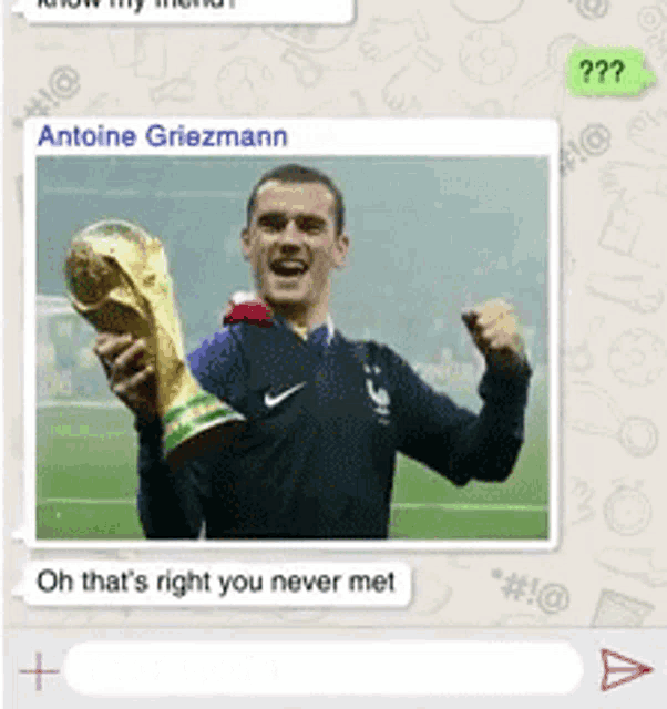 I Dont Need A Trophy To Prove Im The Best Antoine Griezmann GIF - I Dont Need A Trophy To Prove Im The Best Antoine Griezmann Trophy GIFs