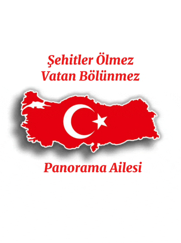 a poster with a map of turkey and the words panorama ailesi on the bottom