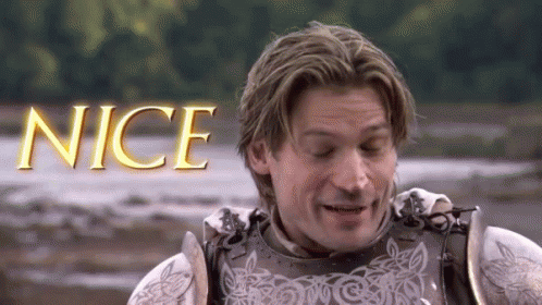 Nice Jamie Lannister GIF - Nice Jamie Lannister Game Of Thrones GIFs