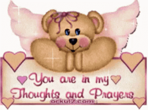Praying For You Hearts GIF - Praying For You Hearts Bear GIFs