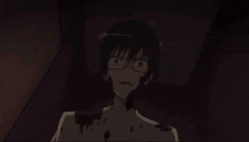 a man with blood coming out of his mouth