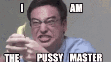 a man with glasses is holding a banana in his hands and making a funny face .