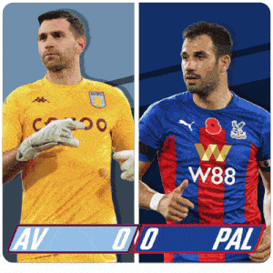 Aston Villa F.C. Vs. Crystal Palace F.C. Half-time Break GIF - Soccer Epl English Premier League GIFs