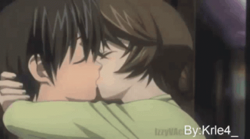 Anime Hug Kiss GIF - Anime Hug Kiss Couple GIFs