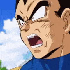 a close up of a cartoon character 's face with his mouth wide open