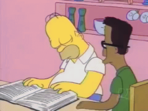Homer Punches Nerd GIF
