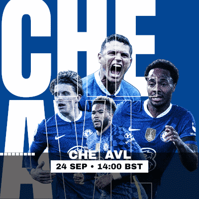an advertisement for a soccer game between chelsea and avl