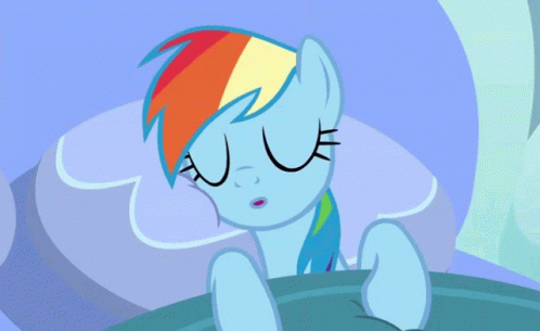 Sleeping Rainbow Dash GIF
