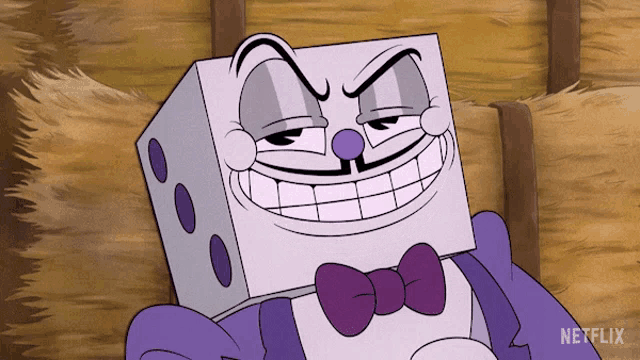 a cartoon character with the word netflix on the bottom left