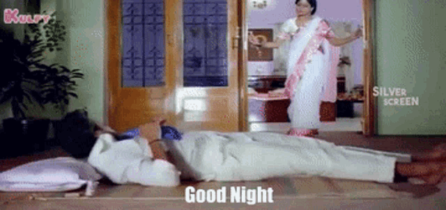 Good Night Balayya GIF - Good Night Balayya Vijaya Santhi GIFs