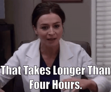 Greys Anatomy Amelia Shepherd GIF - Greys Anatomy Amelia Shepherd That Takes Longer Than Four Hours GIFs