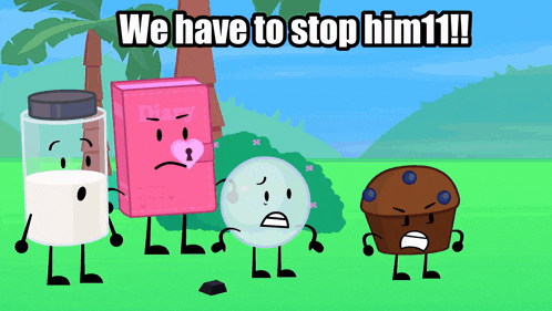a cartoon says we have to stop him11 with a diary and a muffin