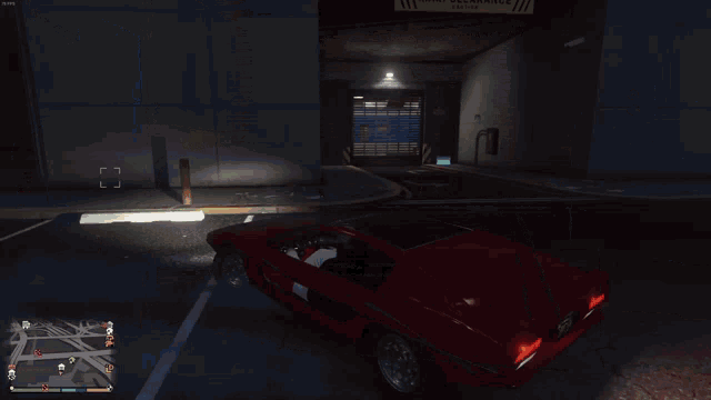 a garage door with a sign that says danger
