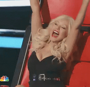 Oh Yeah! GIF - The Voice Christina Aguilera Excited GIFs
