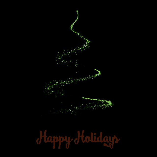 a black background with the words happy holidays in red letters