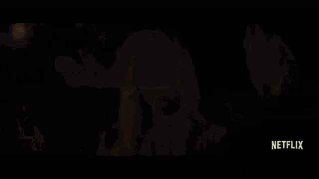 a netflix ad shows a man and woman talking
