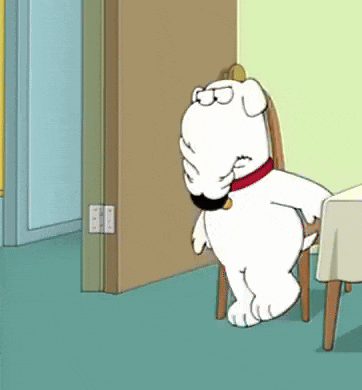 a cartoon of a dog covering his face with his hand