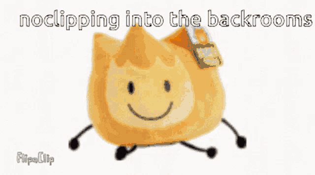 a picture of a stuffed animal with the words no clipping into the backrooms below it