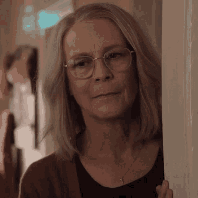 Laurie Strode Weirded The Hell Out Halloween Ends GIF - Laurie Strode Weirded The Hell Out Laurie Strode Halloween Ends GIFs