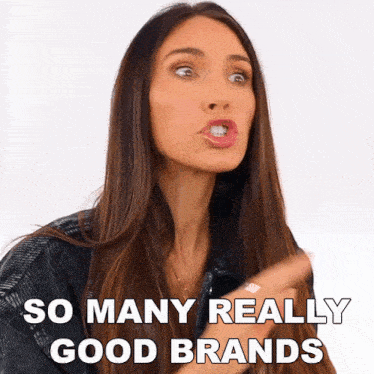 So Many Really Good Brands Shea Whitney GIF - So Many Really Good Brands Shea Whitney There Are Many Excellent Brands GIFs