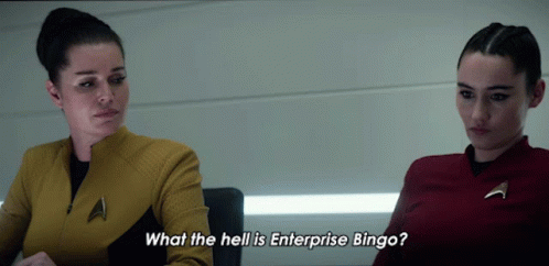 What The Hell Is Enterprise Bingo Una Chin Riley GIF - What The Hell Is Enterprise Bingo Una Chin Riley Laan Noonien Singh GIFs