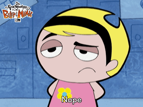 Nope Mandy GIF - Nope Mandy The Grim Adventures Of Billy And Mandy GIFs