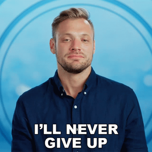 Ill Never Give Up Marty Hassett GIF - Ill Never Give Up Marty Hassett The Real Love Boat GIFs